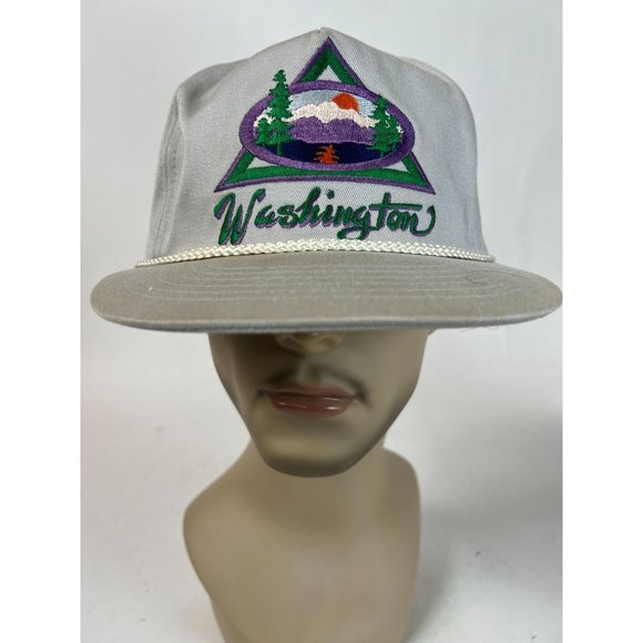Smith Western Washington State Cap OS Adjustable White Polyester Blend - Picture 13 of 16